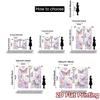 2D Flat Printing  JIT 2pcs   Curtains (Without Rod) Butterfly Symphony Popular Curtain Fabric Versatile 100% Polyester Curtains