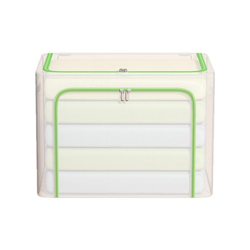 Foldable Steel Frame Storage Bin With Clear Pvc For Bedroom Organizing And Clothes