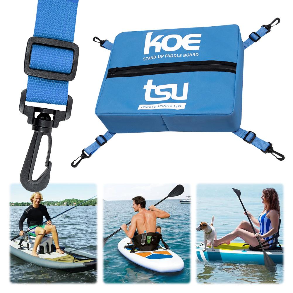 Sealed Zipper Kayak Paddle Board Deck Bag Portable Stand Up Paddle Board Storage Bag with Fixing Buckle Kayak Accessories