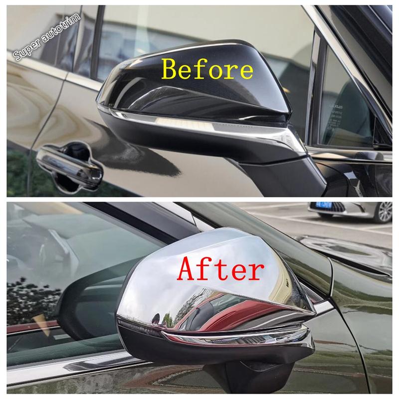 Rearview Mirror Cap Shell Protection Decor Cover Trim For LEXUS NX 260 RX 300 350h 2016 - 2026 Black / Carbon Fiber Accessories