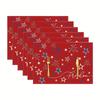 1pc American Star Flag Placemats, Patriotic Memorial Day Table Mats, Suitable for Party Kitchen Restaurant Decoration