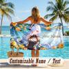 Custom Text Beach Towel, Soft Absorbent Swimming Multi-use TowelGenshin Impact