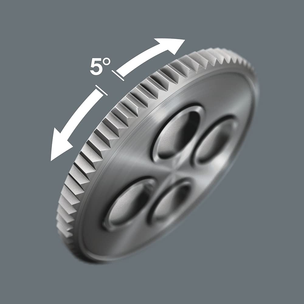 Wera 05003533001 8100 SA 2 Zyklop Speed Catraca 42 Peças 1/4" Conjunto, Métrico,