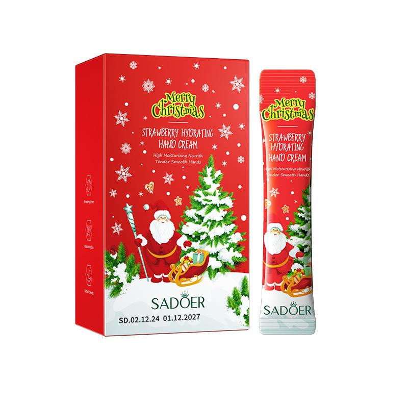 Christmas Kiwi Smooth Hand Cream SADOER Anti-drying and Cracking Moisturizing Hand Cream