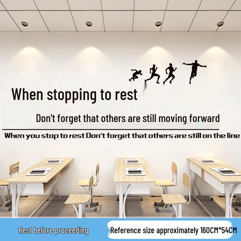 Inspirational Quotes Wall Stickers for Classroom and Office Decor
