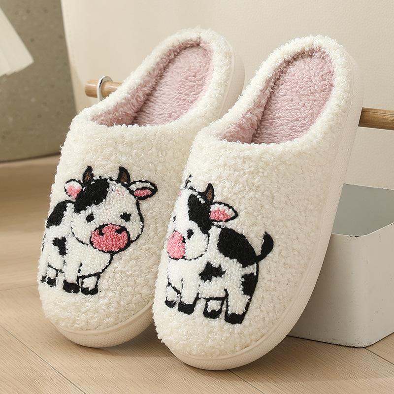 Cute cartoon animals cotton slippers home non-slip cotton slippers