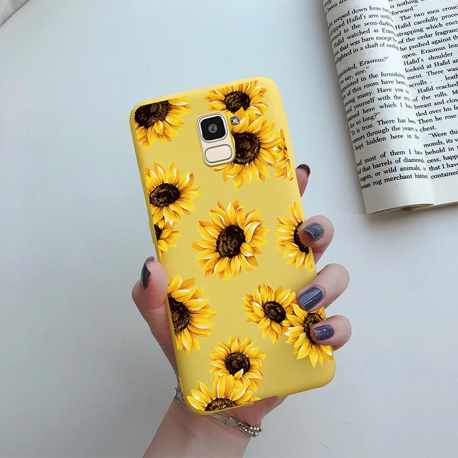 For Samsung J6 2018 Case J600F Soft Silicone Cute Love Heart Flower Cover For Samsung Galaxy J6Plus 2018 J6+ J6 Plus J610F Case