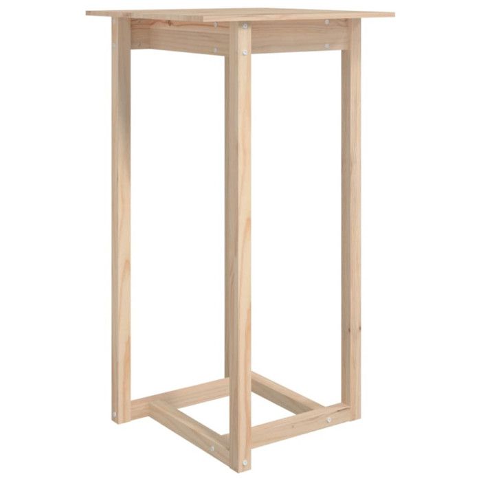 822177 vidaXL Bar Table 60x60x110 Cm Solid Pine Wood