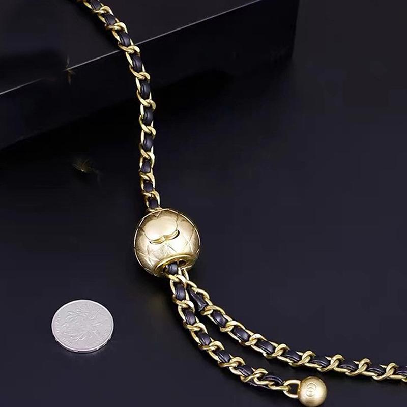 Geldbörsen-Kettenriemen, verstellbar, PU-Leder, Eisen-Geldbörsenkette