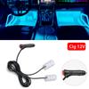 Car Neon Light Foot Light LED Interior Decoration Backlight Cigarette Lighter USB Atmosphere Lamp Auto Decorative Accessories