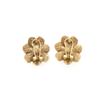 Retro Flower Beaded Pearl Stud Earrings Antique Collarbone Chain Fashion High-End Earrings