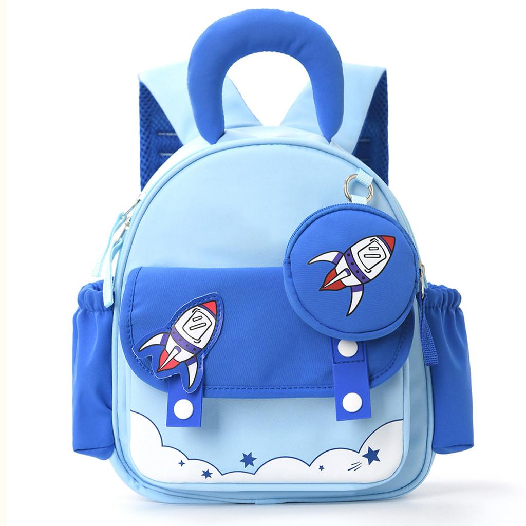 Childrens Cartoon Backpack With Polyester Material For School Travel And Storage