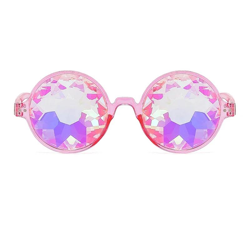 

Cheap Promotional Round Sun Glasses Rave Men Women Festival Party Sunglasses Kaleidoscope Glasses Other