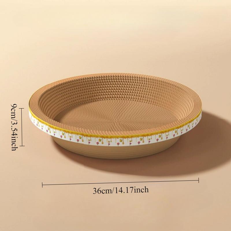 

Кошачьи когтеточки Круглые Овальные Кошачья когтеточка Миска Гнездо для помещений Гофрированная бумага Круглые Игрушки для стачивания когтей Когтеточка