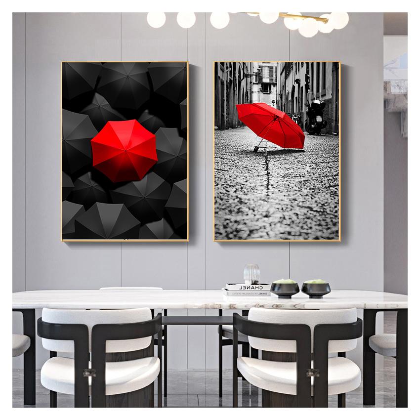 City Umbrella Call Box Nordic Posters And Prints Wall Pictures For Living Room Salon Wall Art Canvas Painting London