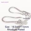 Wholesale 18K Gold Plated Earrings Hooks Ear Wire Hooks with Closed Ring,Accessories For Earrings,DIY Jewelry Making Findings