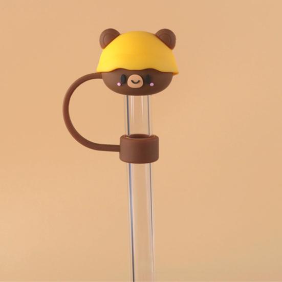 Cute Straw Covers Cap Leak-proof Straw Cap 10mm Diameter Drinking Straw Cover Dust-Proof Straw Lid for 30oz 40oz Tumblers And Outdoor Travel