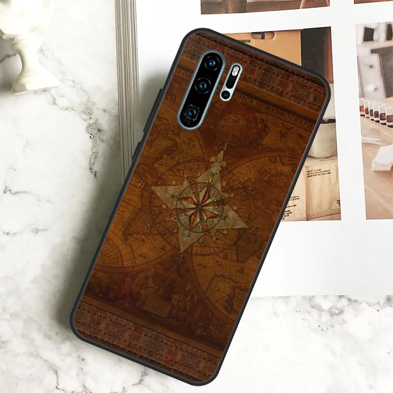 Compass For Huawei Nova 5T 9 10 SE 7i 8i 11i 12i Y60 Y61 Y70 Y72 Y73 Y90 Y91 P20 P40 P30 Lite Case
