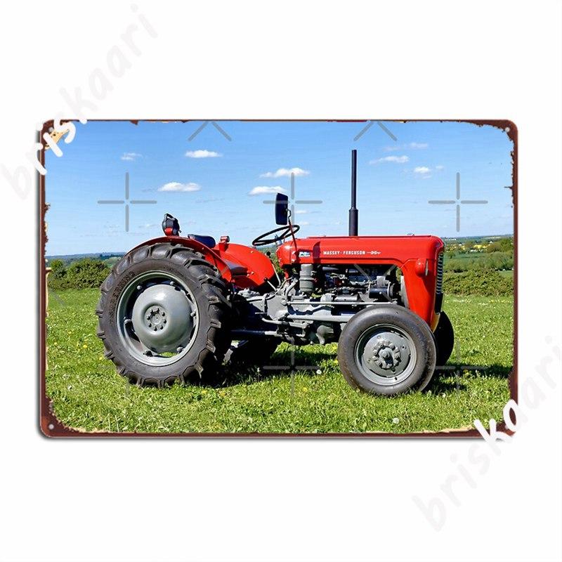 Massey Ferguson 35 Tractor Metal Signs Wall Cave Garage Club Retro Tin Sign Posters