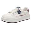2025 new thick-soled little white shoes women's spring flat-soled fashion versatile explosion showing feet small casual sports board shoes