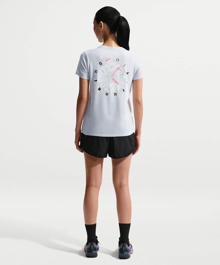 NIKE Dri-Fit Running T-Shirt W - Pure Platinum / Ir6467-043
