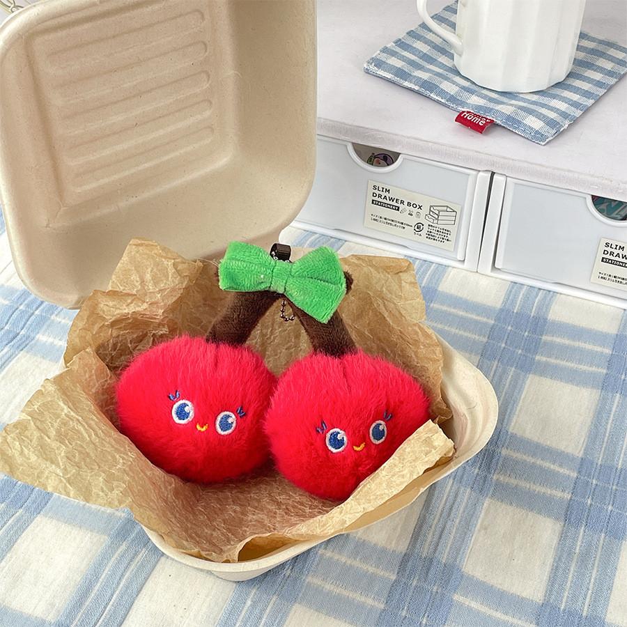 Fruit Plush Vegetable Toy Pineapple Durian Key Chain Pendant Decoration Gift