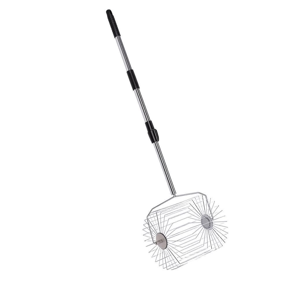 Tennis Ball Picker Stainless Steel Roller Ball Picking Tool Garden Fruit Collector Large Capacity