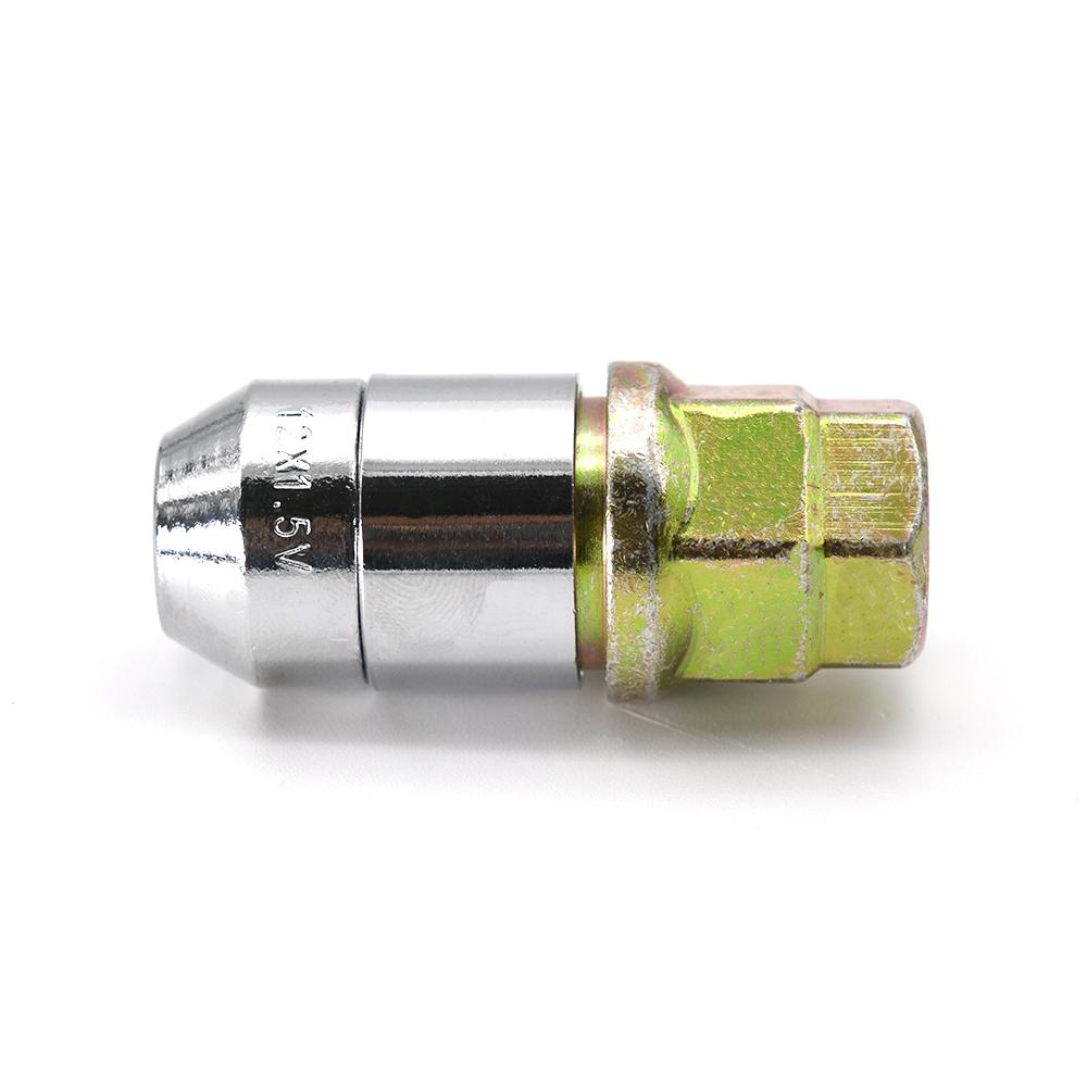 M12x1.5 Wheel Nuts Lock Anti Theft Steel Nuts For Toyota For Honda For Acura US 4+1 Tyre Chrome Socket Wheel Lug Nut Lock