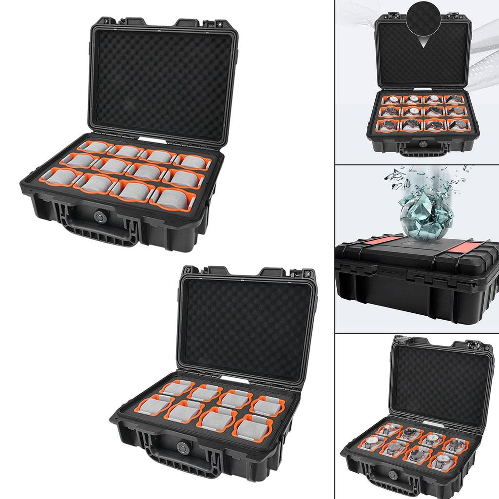 *Watch Collection Box Display Watch Suitcase Foam Interior Lockable Valentines Gift Anti shock Stand