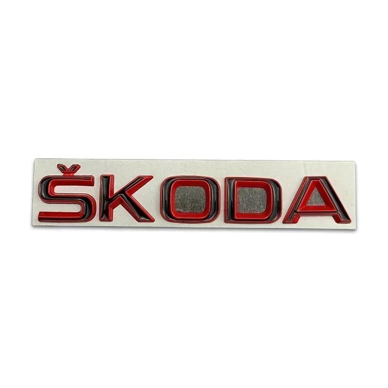 2025 New Metal for SKODA Rapid Kodiaq Superb Yeti Karoq Octavia A7 Tour RS Kamiq Badge Car Styling Rear Trunk Emblem Stickers Ac