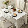 Household White Lace Tablecloth Fashionable European Simple Rectangular Coffee Table Tablecloth Spot Sale