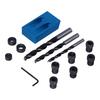 14Pcs Set Hole Drill Guide Jig Kit 15 degrees  Oblique Hole Drilling Locator Woodworking Accessory
