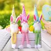 2022 Lange Beine Osterei Rudolf Puppe Hase Elf Grün Rosa Gelb Hase Ostergeschenk Kinder DIY Frohe Ostern Party Dekoration Für Zuhause
