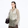JNBY Women's Botanical Print Mulberry Silk Loose Shirt