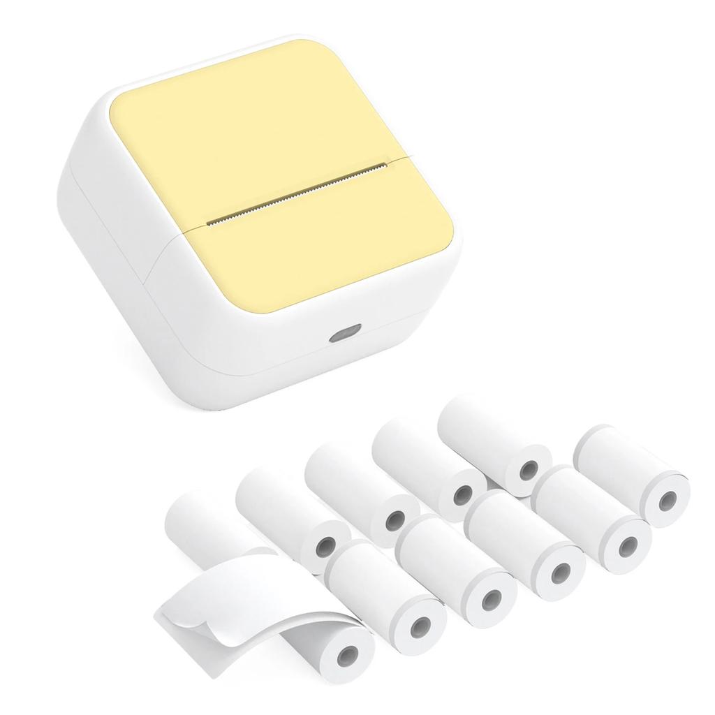 57mm Label Thermal Printer 2inch Pocket Printer BT Wireless Connect Compatible with for Android for IOS APP Support Receipt Labe