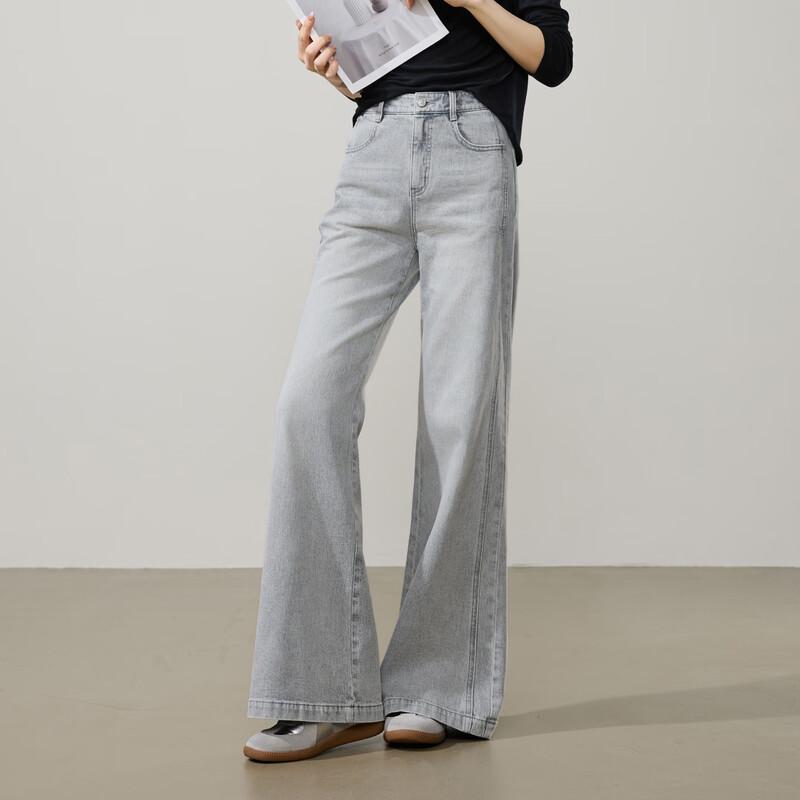 ESE-Y Women's Golden Ratio Slim Fit Flared Jeans