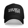 Custom Punk Please Dont Do Coke In The Bathroom Baseball Cap Adjustable Funny Ironic Quote Dad Hat Sun Protection Snapback Caps