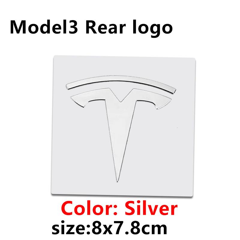 ALL1 1 PC Replacement Front Label Trunk Label for Tesla Model 3 Mode Y Logo Rear Tail Label Car Accessories Personalized Car Sticker