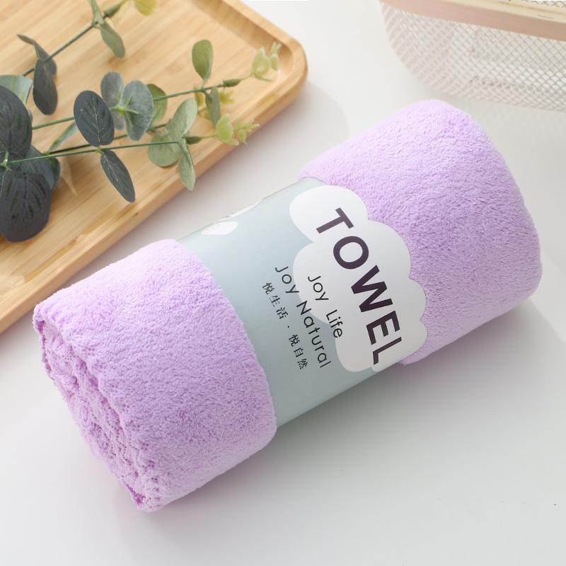 1PC 35*75cm Towel Coral Velvet Towel Strong Water Absorbing Soft Face Washing Towels Soft Absorbent Face Bath Towel Set