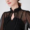 Long Sleeve Shawl Collar for Women Breathable Tulle for Camisole Dress