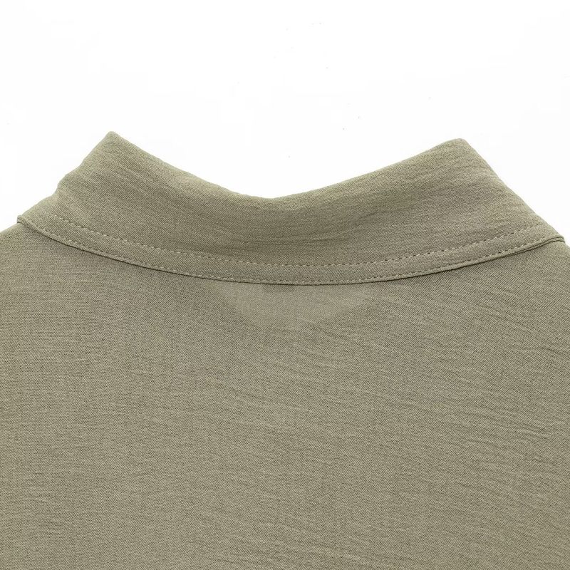 Kaslead New Women Clothes Western Style Long Sleeve Lapel Shirts High Waist Trousers 2728568 2116568