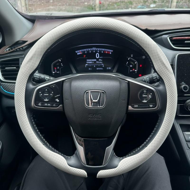 For Honda TYPE R Accord Civic HRV CRV CITY Jazz Pilot Odyssey Spirior FIT Ultra Thin 8D Nappa Leather Car Steering Wheel Cover