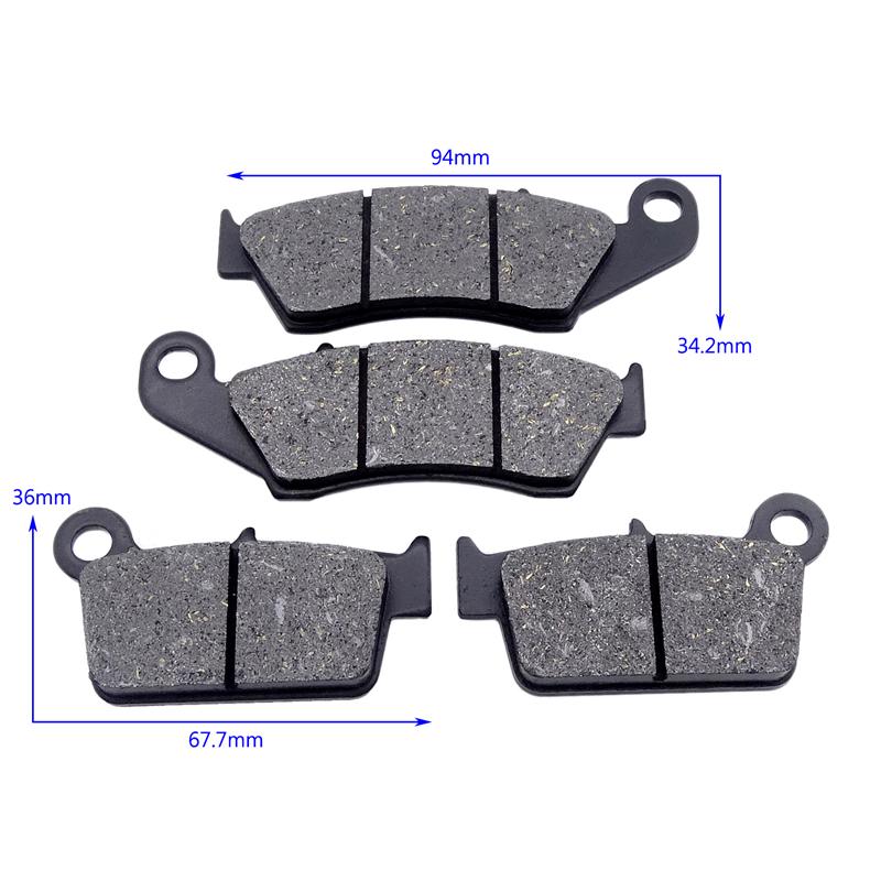 Motorrad Vorne Hinten Bremsbeläge Für HONDA CRF230L CR125R CR250R XR250R XR250L XR400R CR500R CRF230 CRF 230 L 230L CR 125R 250R