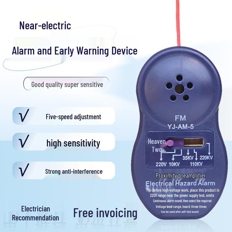 Electrician Hat with Voice-Induced Proximity Alarm for Static Electricity Warning and Anti-Shock Safety