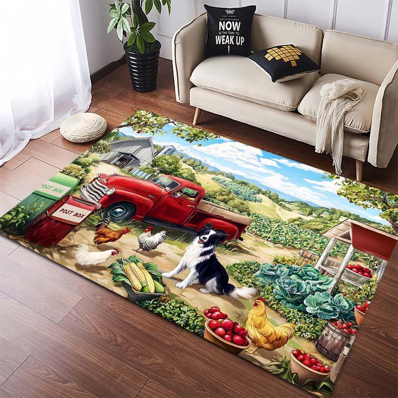

Water Park Dogs Sunglasses Area Rug, Summer Pet Mat 40x60cm( 15x23in )
