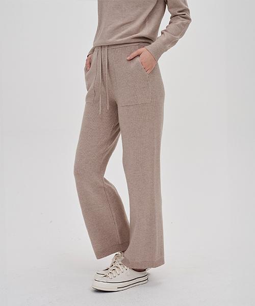 210EDIT Women'S Fluffy Straight Pants_Zd4Sp540_Mbe