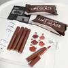Set di cinque lucidalabbra color cioccolato Rossetto opaco opaco a lunga tenuta Adatto per studentesse
