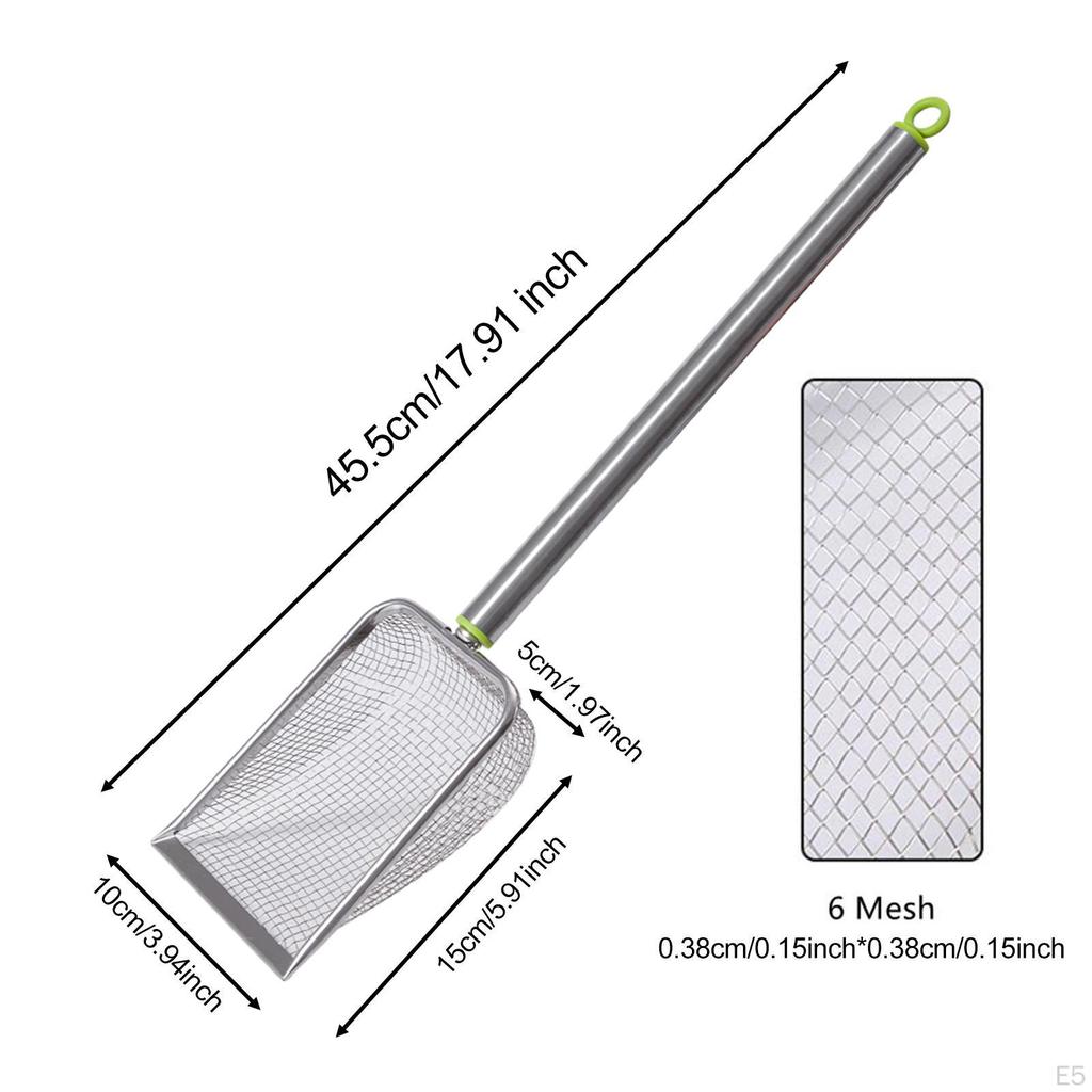 Łopatka do żwirku dla kota do głębokiego przesiewania kuwety nieprzywierająca solidna łopatka siatkowa króliki