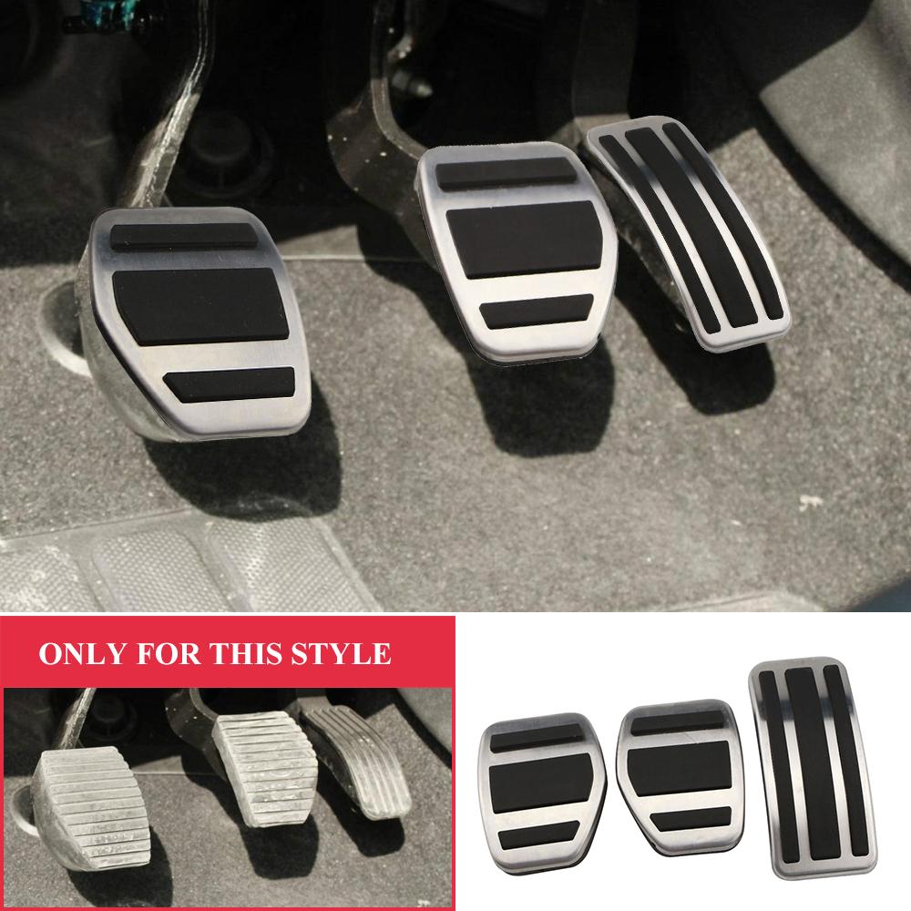 Stainless Steel Interior Fuel Gas Pedal Brake Pedal Cover for Peugeot 2008 2015 2016 2017 2018 Car Pedals