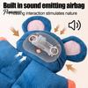 Tug And Pull Dog Toys Squeaky Animal Toy, No Stuffing Plush Chew Mouse Frog Interactive for Bored Dogs Tiger Toy Small Medium to Bite, Puppy Teething